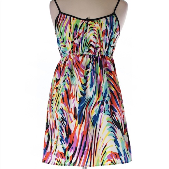 Urban Outfitters Dresses & Skirts - Kimchi Blue White & Purple Zebra Print Dress Sz S